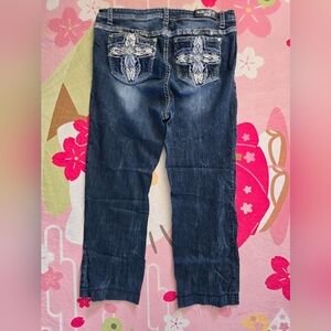 Grace In LA Stylish Blue Denim Jeans